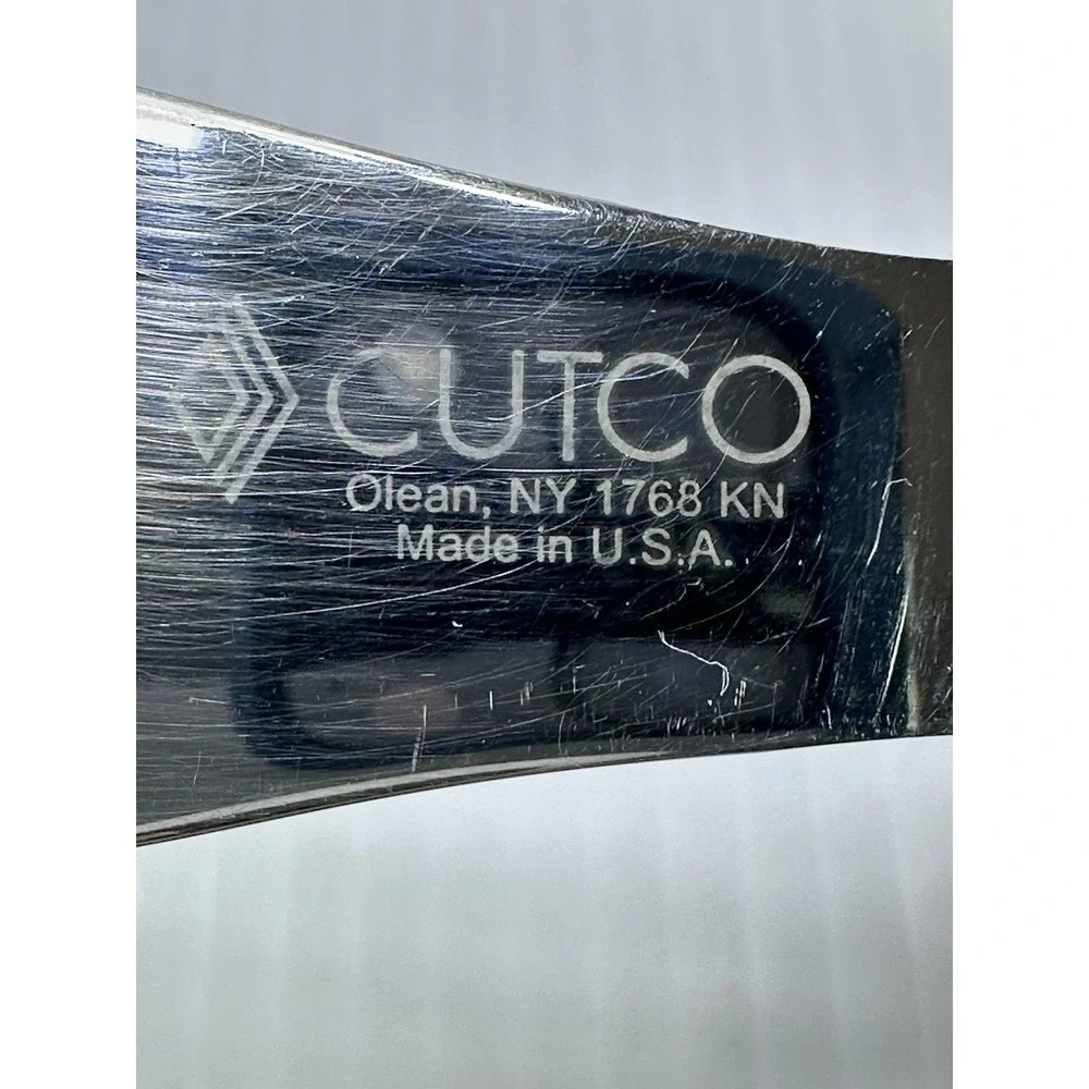CUTCO Classic 1768 KN Spatula Spreader Serrated Knife Dark Brown Handle USA